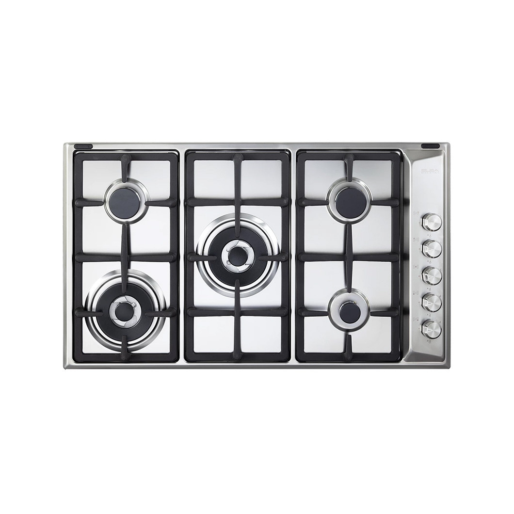 ELBA E95 565XD 90cm Built-in Gas Hob - Stainless Steel