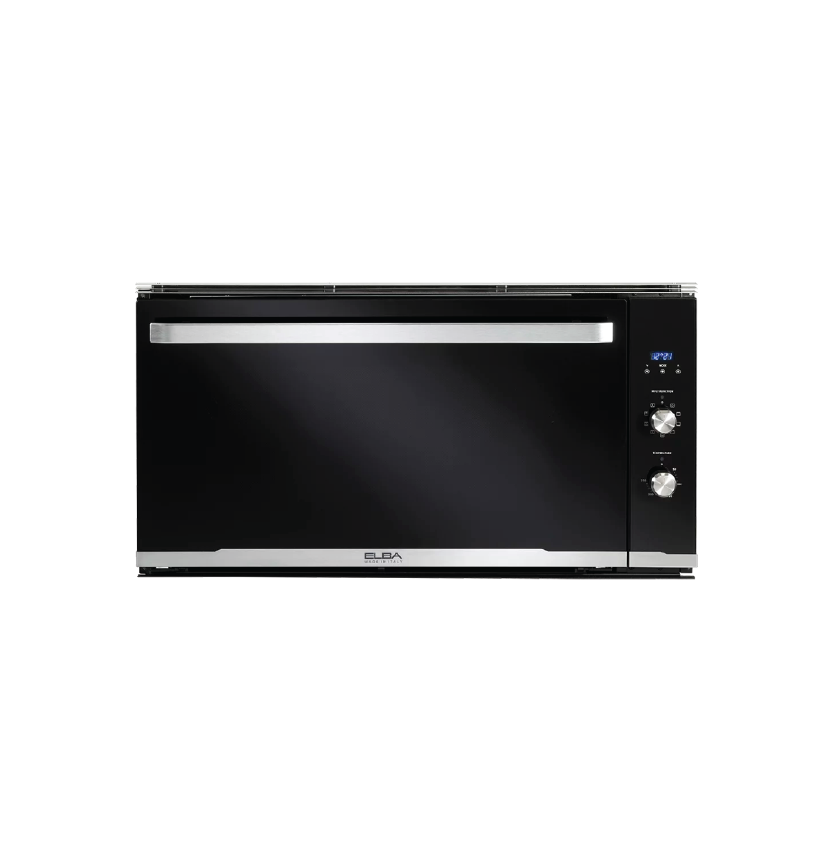 ELBA ELIO 910 83L Built-in Oven - Stainless Steel & Black Glass