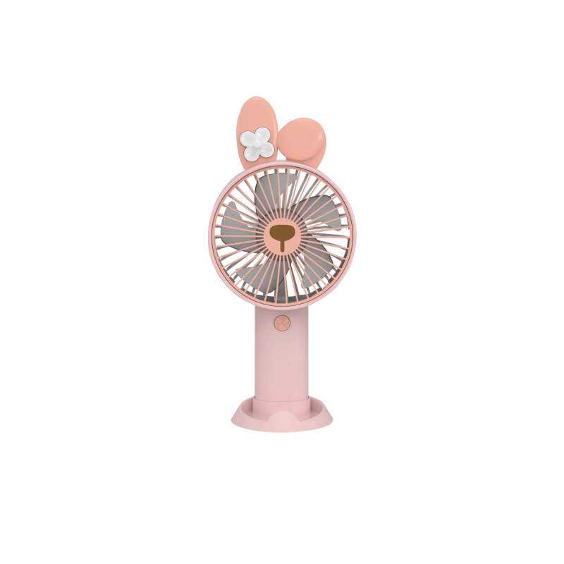 AIFA FQ1528C Rechargeable Portable Mini Fan w/ Phone Holder - Peach/Orange