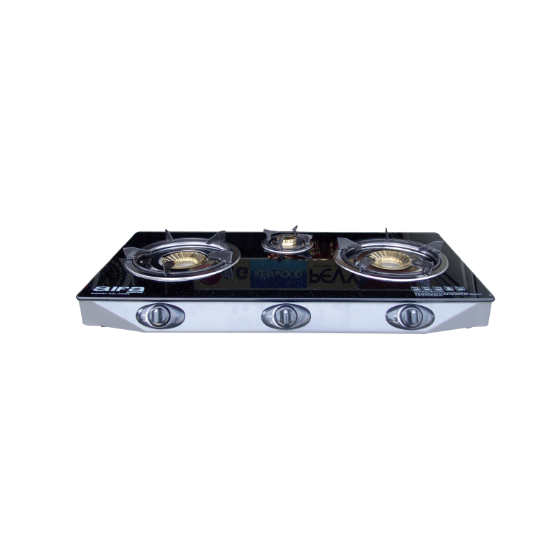 AIFA 633G 3-Burner Gas Stove (Glass)