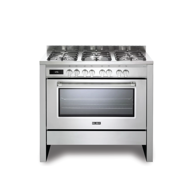 ELBA EX 106M 100cm Standing Gas Cooker w/ Electric Multi-function Oven - Stainless Steel